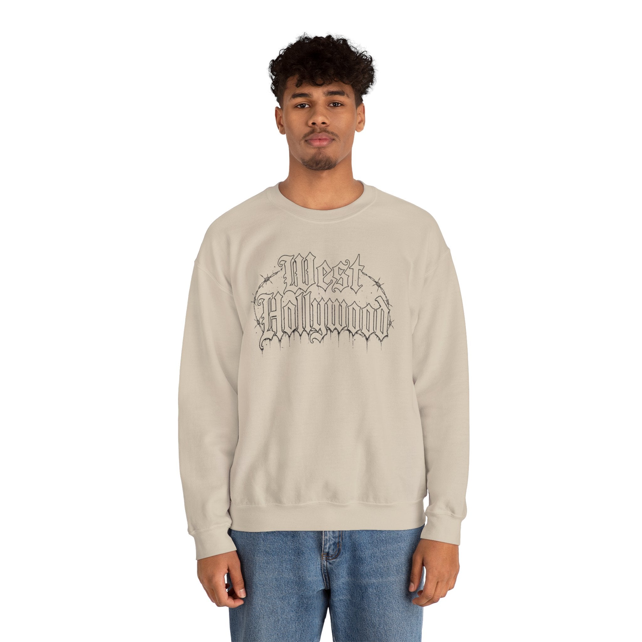 West Hollywood Barbed-Wire Crewneck Sweatshirt