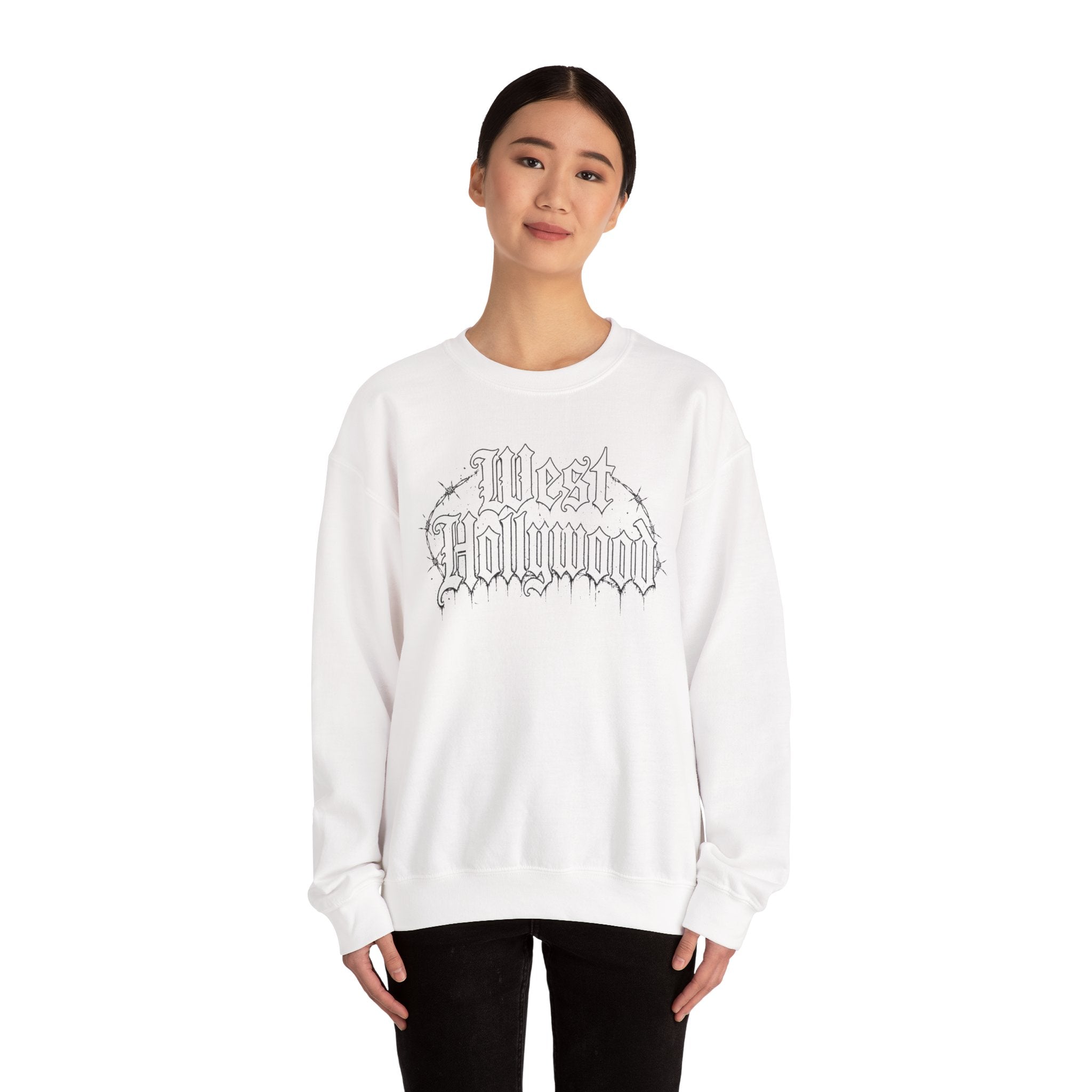 West Hollywood Barbed-Wire Crewneck Sweatshirt